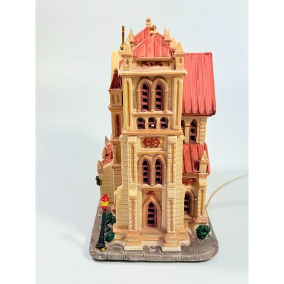 Christmas Village Collectible | Lemax Caddigton All Saints Cathedral Lighted - Picture 5 of 16